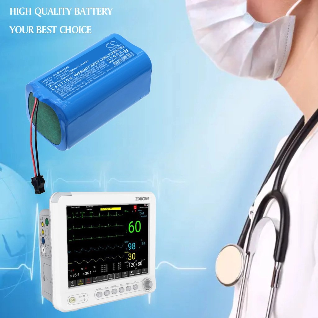 Zoncare HYLB-2092A 14.8V 2600 mAh / 38.48 Wh medicīnas ierīces akumulators