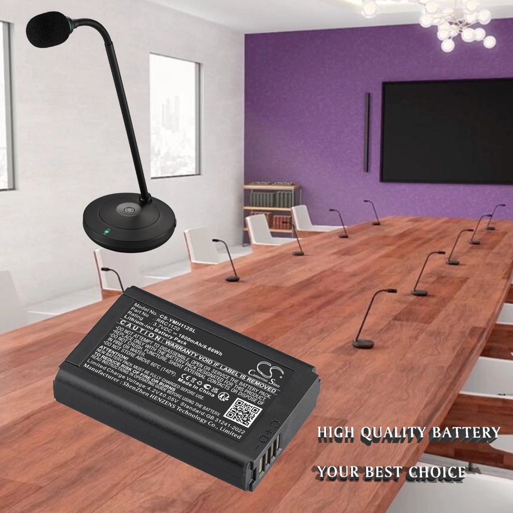 Yamaha RM-WBT, RRC1120 3.7V 1800 mAh / 6.66 Wh konverentsitelefoni aku