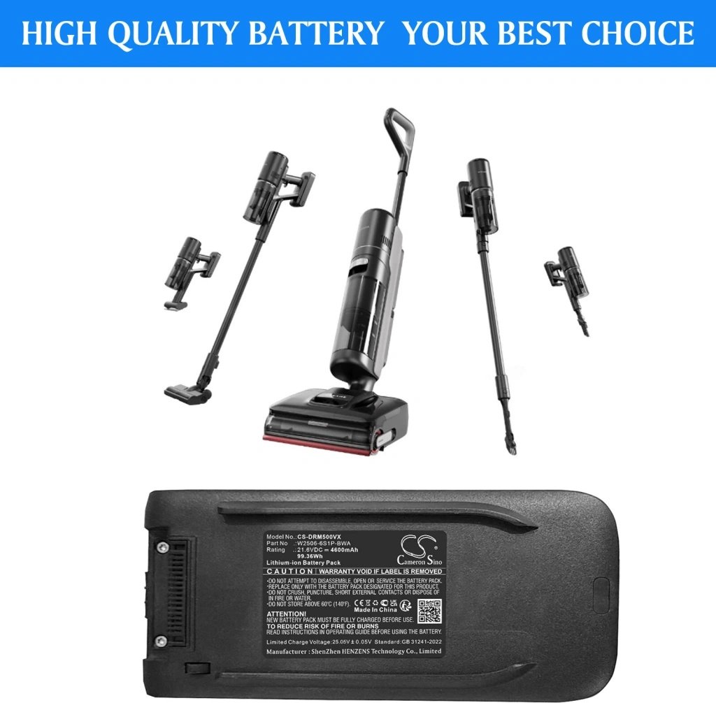 Dreame W2506-6S1P-BWA 21.6V 4600 mAh / 99.36 Wh putekļsūcēja akumulators