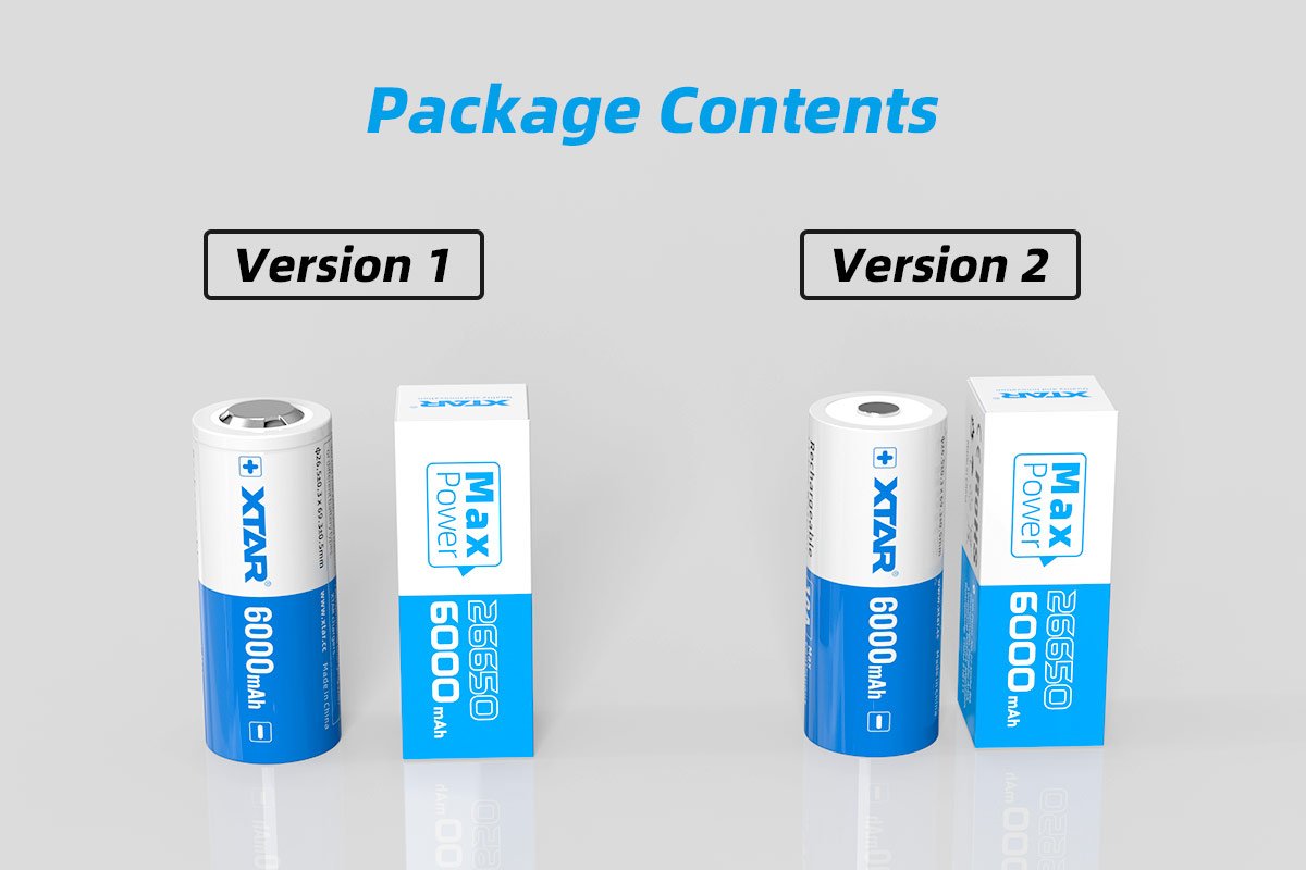 XTAR 26650 6000mAh 3.6V Li-ion аккумулятор