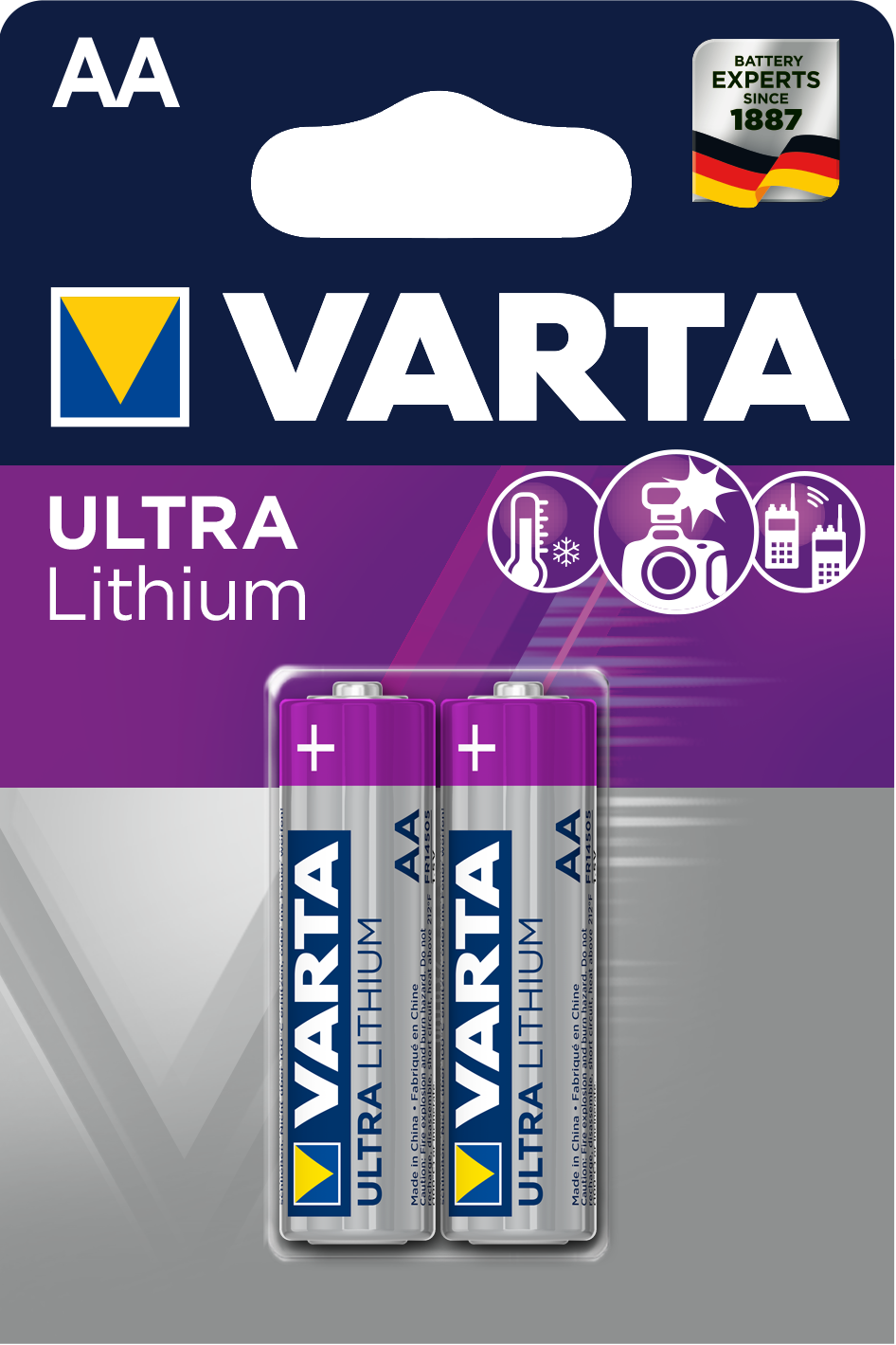 Varta Lithium 6106 AA/FR6 paristo 2-kpl