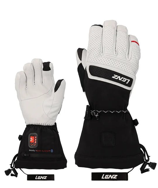 Lenz 9.0 ‑lämmitettävät naisten hanskat XS-L (valkoinen/musta)
