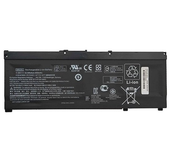 HP SR03XL Pavilion 15,17 11.55V 5300mAh / 62 Wh Li-ion kannettava tietokonen akku
