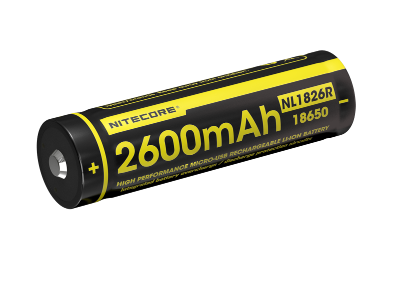 Nitecore NL1826R 3.6V 2600mAh 18650 USB-C Li-ion battery