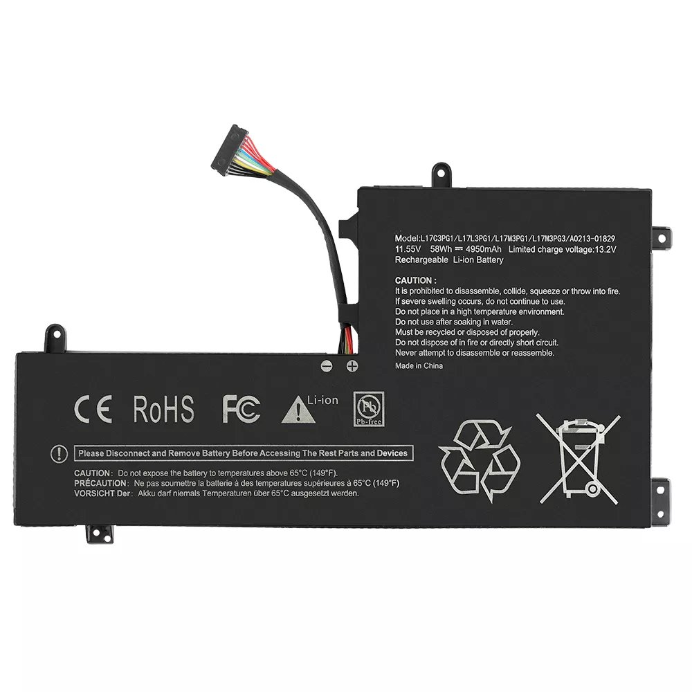 Lenovo L17C3PG1, L17L3PG1 Legion Y7000, Y530-15ICH, Y540 11.55V 4950mAh / 58Wh kannettava tietokonen akku