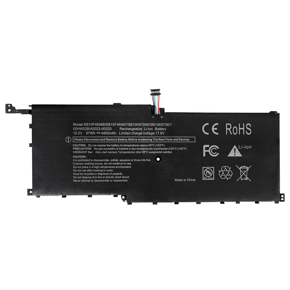Lenovo SB10F46466 X1 Carbon, X1 Yoga 15.2V 4400mAh / 67Wh kannettava tietokonen akku