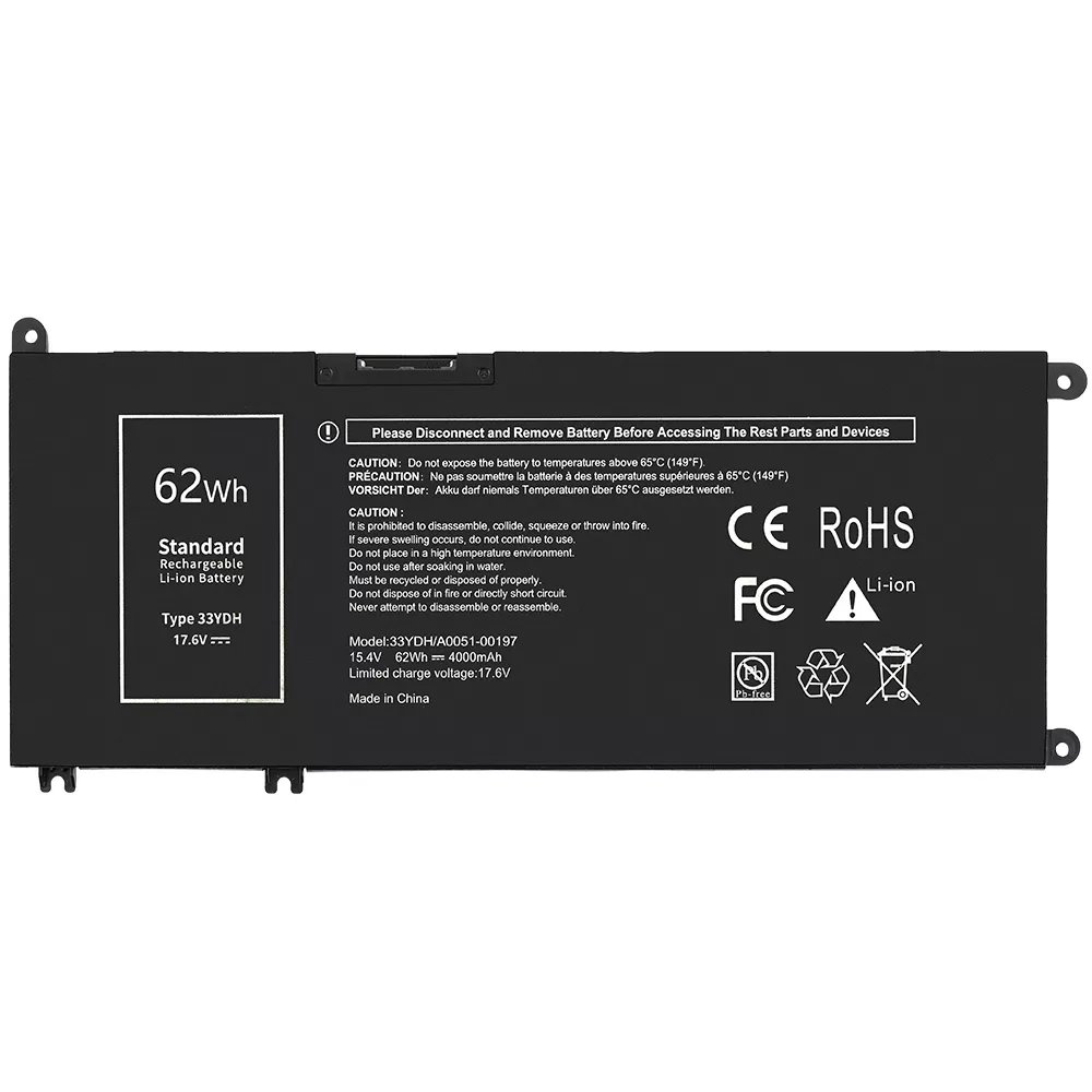 Dell 33YDH Inspiron 17-7000 15.4V 4000mAh / 62Wh kannettava tietokonen akku