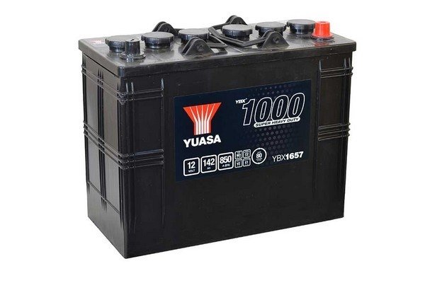 Yuasa YBX1657 12V 142Ah 850CCA 1000 Series Super Heavy Duty käynnistysakku -+