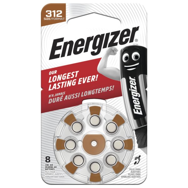Energizer 312 kuulokojeen paristo 8 kpl pakkaus