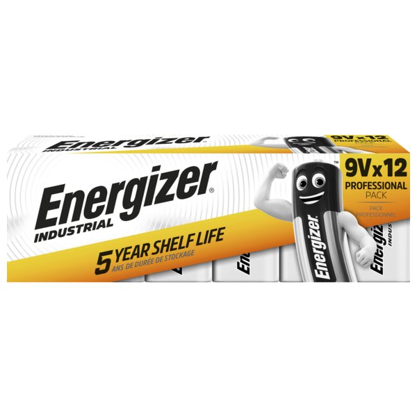 Energizer Industrial 6LR61 paristo 12 kpl pakkaus