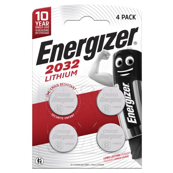 Energizer CR2032 paristo 4 kpl pakkaus
