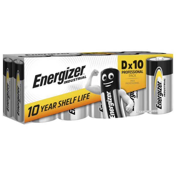 Energizer Industrial D/LR20 paristo 10 kpl