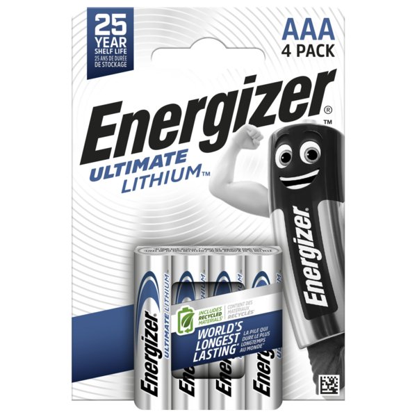 Energizer litijs L92 AAA/FR03 baterija 4-komplekts