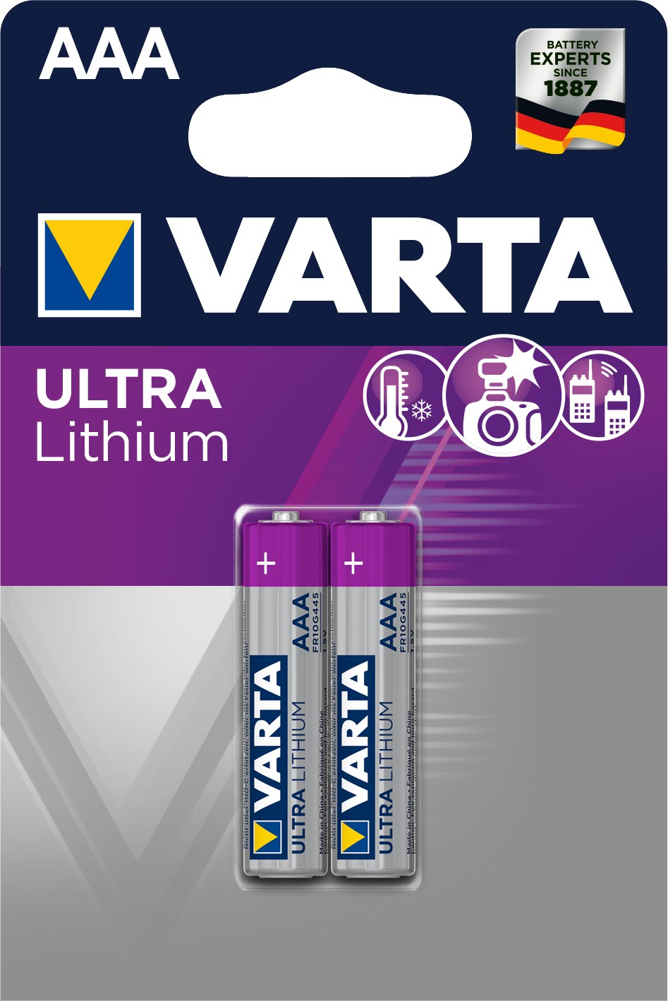 Varta Lithium 6103 AAA/FR03 baterija 2-komplekts