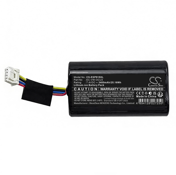 Volkswagen, Audi, Skoda, SEAT EC-VW-OCU3 3400 mAh / 25.16 Wh hädaabisüsteemi aku