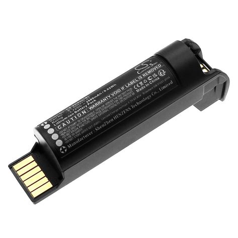 Zebra BT-000317-01, BTRY-DS22EAB0E-00 2600mAh / 9.62Wh аккумулятор сканера штрих-кодов