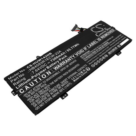 CS kannettavan tietokoneen akku Huawei MateBook X Pro 2021, MateBook 14 KelvinL-WFH9B, MateBook 14 2020, HB4593R1ECW-22A 7300mAh / 55.77Wh Li-Polymer
