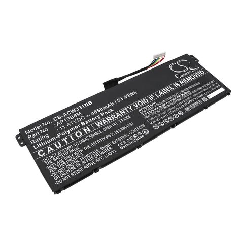 CS Klēpjdatora akumulators Acer Chromebook Spin 713, Chromebook 515, Swift 3, AP19B8M, KT0030G024 4650mAh / 53.99Wh Li-ion