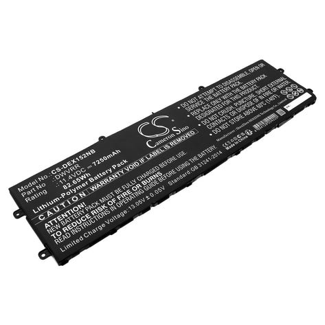 CS kannettavan tietokoneen akku Dell X15 R2, DWVRR, NR6MH 7250mAh / 82.65Wh Li-ion