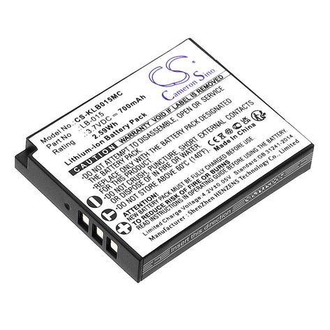 KODAK LB-015 700mAh / 2.59Wh аккумулятор камеры