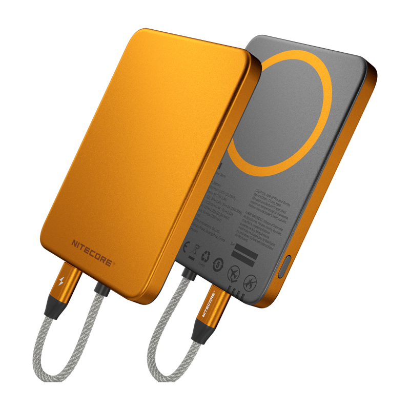 Nitecore Pocket5 varavirtalähde integroidulla USB-C-kaapelilla 5000mAh
