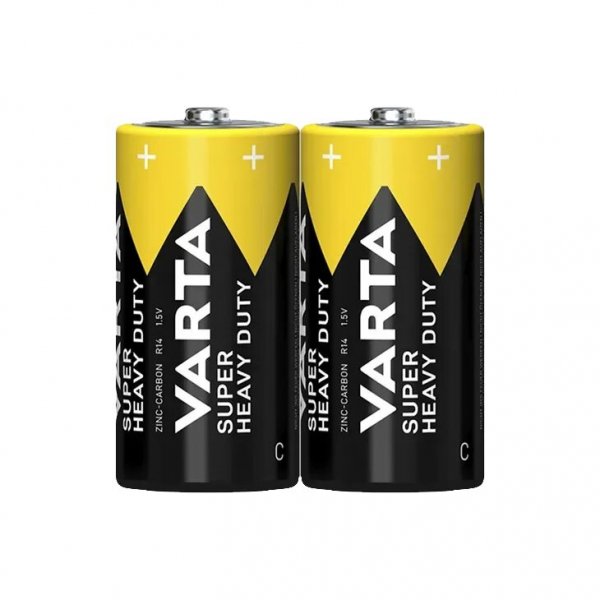 Varta SuperLife / Super Heavy Duty R14 C Battery, 2-pack (in shrink wrap)