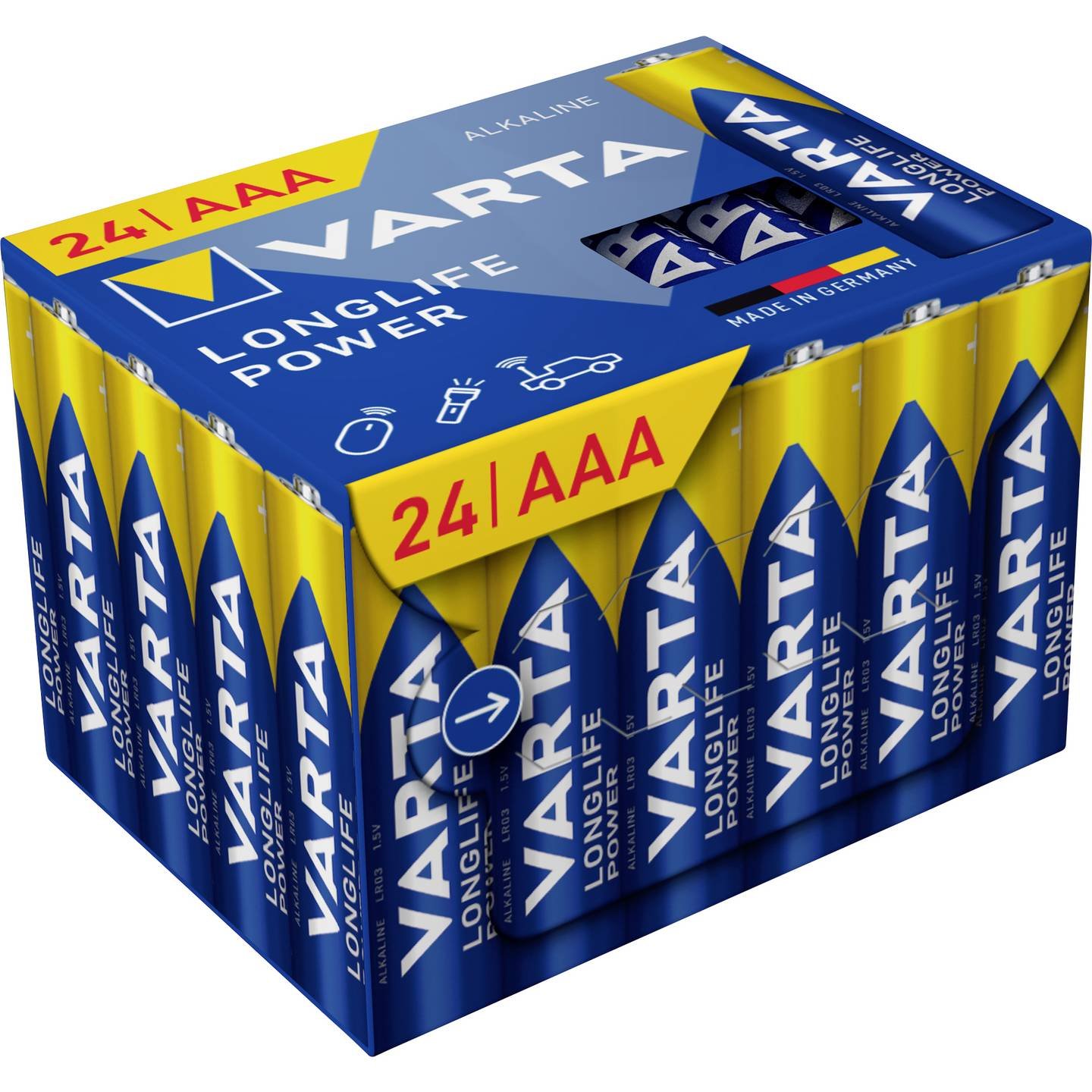 Varta LongLife Power AAA/LR03 baterija 24-komplekts