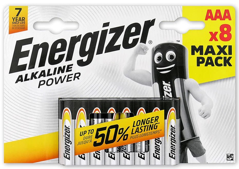 Energizer Alkaline Power AAA/LR03 батарейки упаковка 8 шт