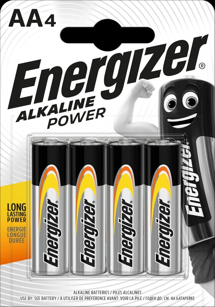 Energizer Alkaline Power AA/LR6 batteries 4-pack