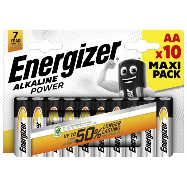 Energizer Alkaline Power AA/LR6 paristo 10 kpl