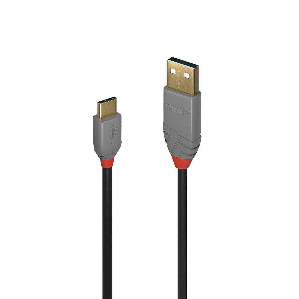 Lindy USB 2.0 Cable A to C, 1.0m, ANTHRA