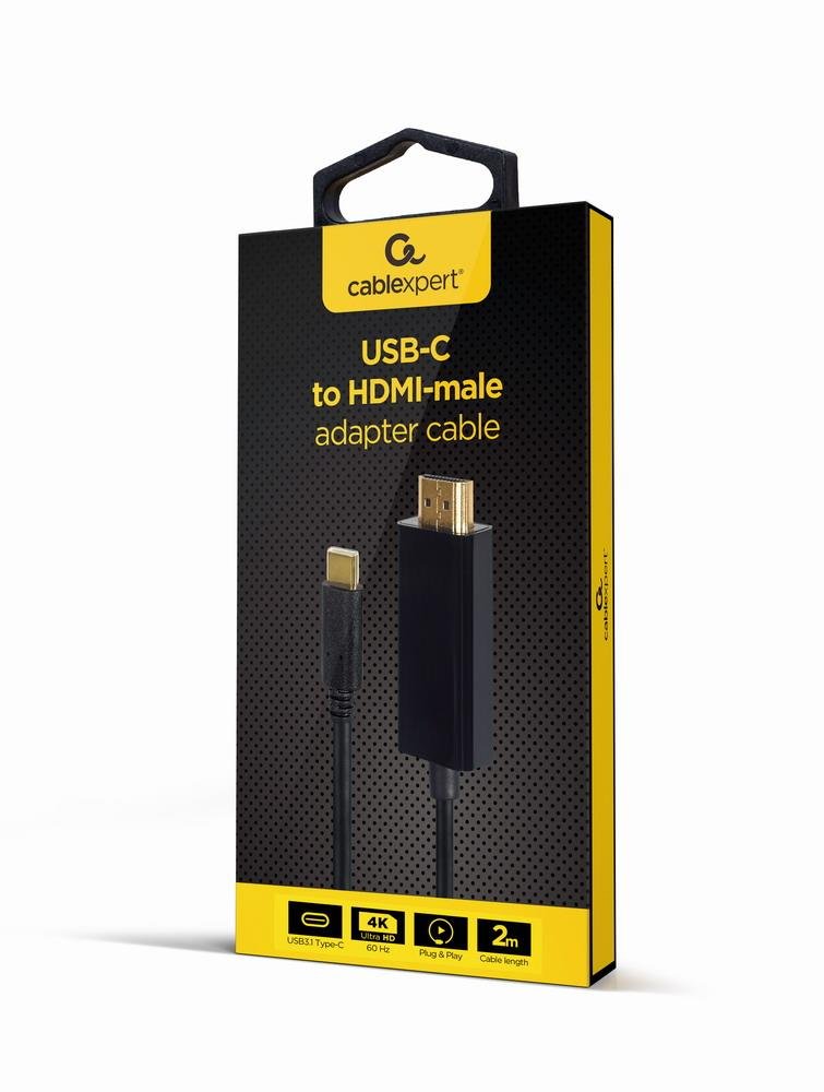Gembird USB-C to HDMI Cable, 2m, A-CM-HDMIM-02