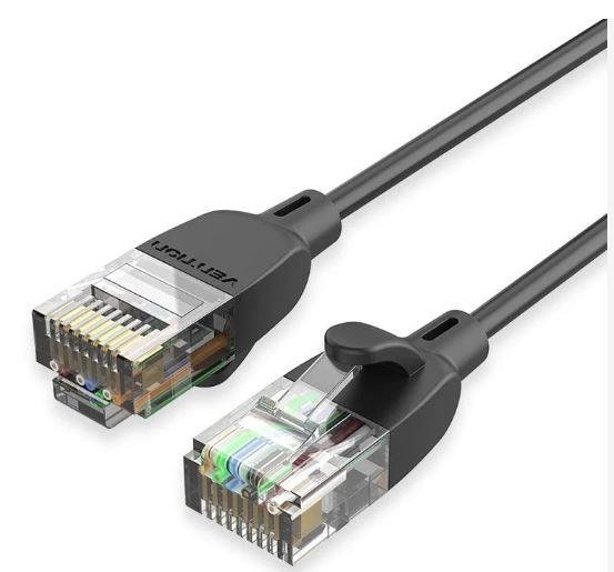 Vention CAT6A UTP IBIBF Network Cable, 1m, black