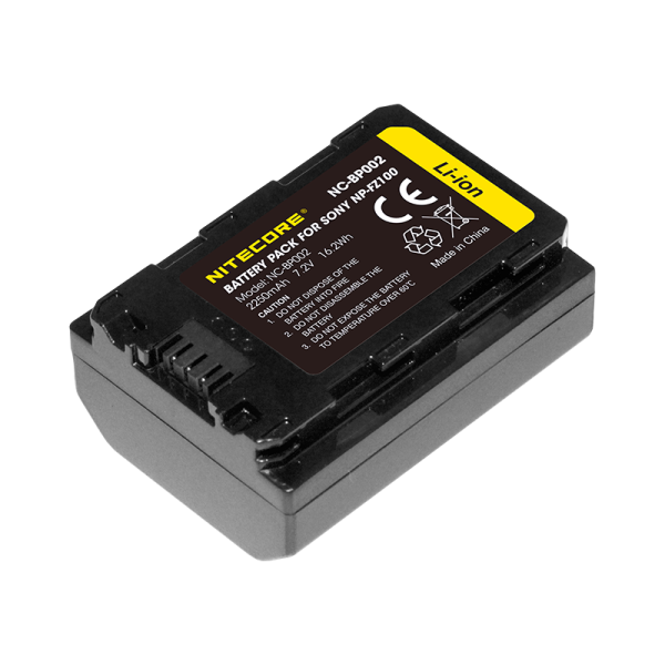 Nitecore NC BP002 Sony NP FZ100 kameras akumulators 2250 mAh
