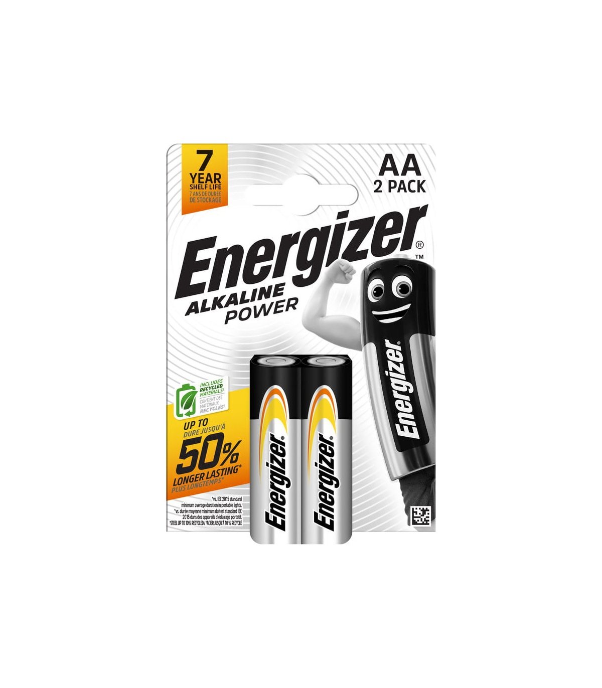 Energizer Alkaline Power AA/LR6 батарейки упаковка 2 шт