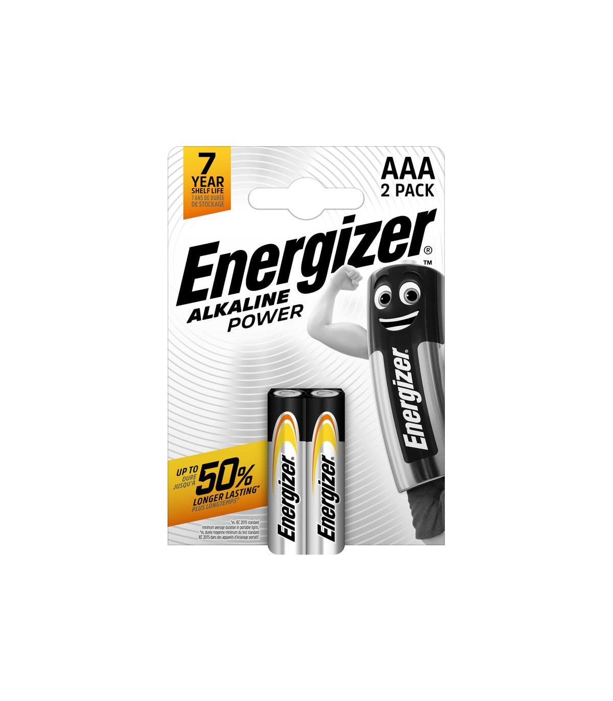 Energizer Alkaline Power AAA/LR03 batteries 2-pack