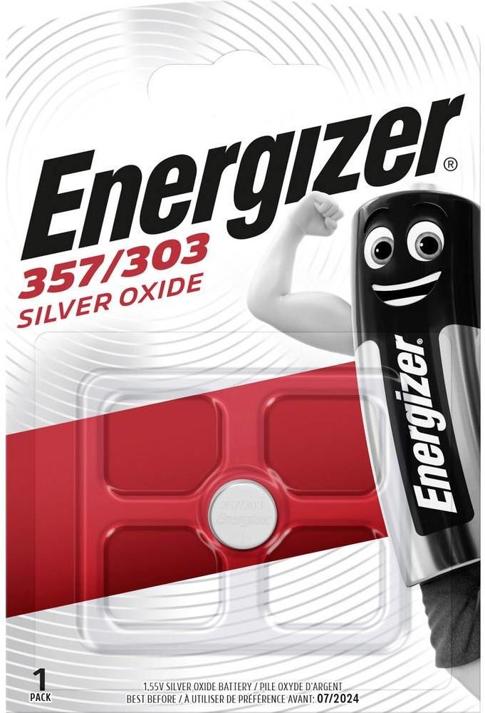 Energizer Silver Oxide 357/303 BL1 watch battery