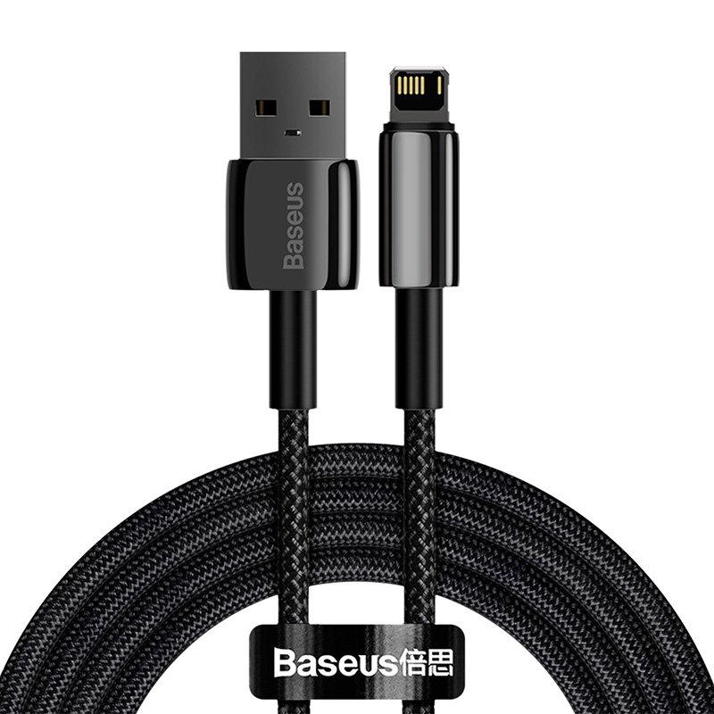 Baseus Tungsten Gold kaabel USB to iP 2,4A 2m (must)