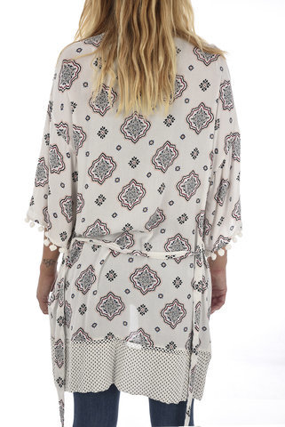 Only, sieviešu kimono, MARIKA POMPOM KIMONO_white