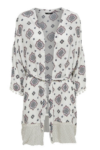 Only, sieviešu kimono, MARIKA POMPOM KIMONO_white