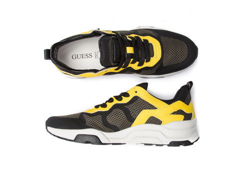 Guess, vīriešu apavi, FM6FIS FAB12 FISHNET, Melni/Dzelteni